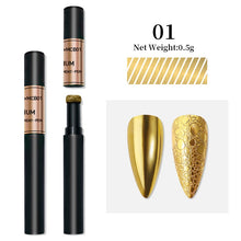 Load image into Gallery viewer, 1Box Nail Mirror Glitter Powder Metallic Colorful Dust Metal Effect Nail Glitter Gold Nail Art UV Gel Polish Chrome Flakes Dust