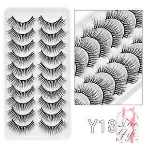 5/10Pairs 3D Mink Lashes Natural Eyelashes Dramatic False Eyelashes Faux Cils Makeup Wholesale Fake Eyelash Extension maquiagem