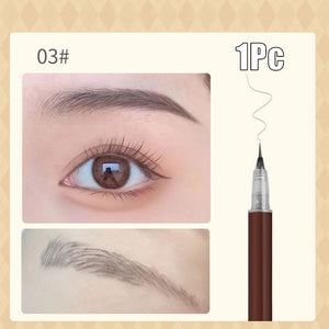 0.01mm Ultra Fine Eyebrows Pencil Waterproof Sweat-proof Liquid Eyebrow Pen Long Lasting Professional Makeup Eye Cosmetics