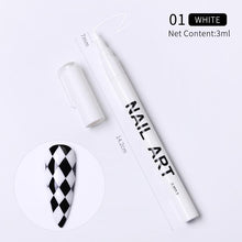 Load image into Gallery viewer, 1 Pc Nail Art Graffiti Pen Black Color UV Gel Polish Design Dot Painting Detailing Pen Brushes DIY Nail Art Adorn Tools
