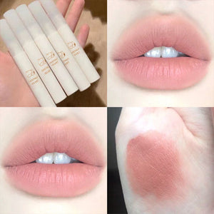 Velvet Matte Lipstick Liquid Lip Gloss Chestnut Waterproof Long Lasting Lip Stick Women Red Lip Tint Student Beauty Cosmetic