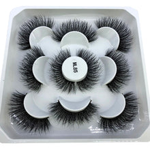 Load image into Gallery viewer, 2022 New 5 pairs natural false eyelashes fake lashes long makeup 3d mink lashes eyelash extension mink eyelashes short eyelashes