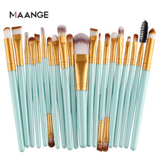 Load image into Gallery viewer, MAANGE 3/20 Pcs Makeup Brush Set Pro Eyeshadow Blending Foundation Powder Eyebrow Brush Double Head Brush Beauty Make Up Kits