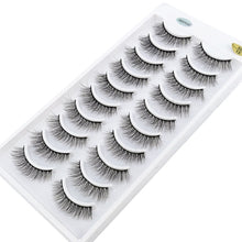 Load image into Gallery viewer, NEW 10 Pairs Natural False Eyelashes Fake Lashes Long Makeup 3d Mink Lashes Extension Eyelash Mink Eyelashes for Beauty 54