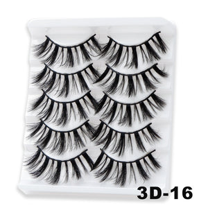 5/10Pairs 3D Mink Lashes Natural Eyelashes Dramatic False Eyelashes Faux Cils Makeup Wholesale Fake Eyelash Extension maquiagem
