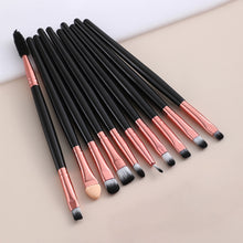 Load image into Gallery viewer, FJER Makeup Brushes Premium Synthetic Foundation Powder Concealers Eye Shadows Makeup Kit 9PCS-24 PCS Brush Set (Black Rose)