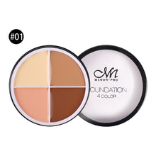 Load image into Gallery viewer, 4 Colors Makeup Concealer Palette Waterproof Moisturizing Face Contour Bronzer Make Up Face Foundation Cream Concealer