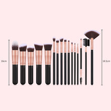 Load image into Gallery viewer, FJER Makeup Brushes Premium Synthetic Foundation Powder Concealers Eye Shadows Makeup Kit 9PCS-24 PCS Brush Set (Black Rose)