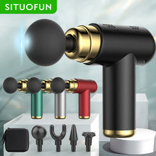 Load image into Gallery viewer, SITUOFUN Portable Massage Gun Deep Tissue Muscle Electric Massager Pain Relief For Body Neck Back Relaxation Fitness Slimming