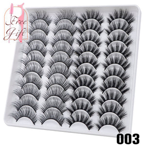 AYRMILLA 5/20Pairs 3D Mink Lashes Natural False Eyelashes Dramatic Thick Fake Eyelash Extension Faux Cils Wholesale Makeup Tools