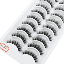 Load image into Gallery viewer, 41 Styles 10 pairs natural long 3D mink false eyelashes fake lashes makeup kit Mink Lashes extension eye lashes short eyelashes