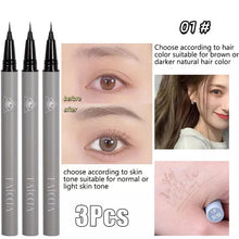 Load image into Gallery viewer, New 3/1Pc Waterproof Liquid Eyebrow Easy To Color Sweat-proof Eyebrow Pen 0.01MM Ultra Thin Head Eye Makeup Cosmetic Wholesale
