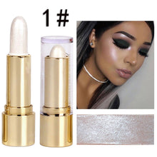 Load image into Gallery viewer, 3 Colors 3D Face Brighten Highlighter Bar Cosmetic Face Contour Bronzer Shimmer Highlighter Stick Concealer Cream Makeup tool