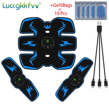 Load image into Gallery viewer, USB Rechargeable EMS Muscle Stimulator Wireless Buttocks Hip Trainer Abdominal ABS Stimulator Fitness Body Slimming Massager