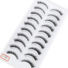 Load image into Gallery viewer, NEW 10 Pairs Natural False Eyelashes Fake Lashes Long Makeup 3d Mink Lashes Extension Eyelash Mink Eyelashes for Beauty 54