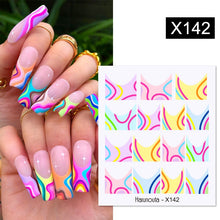 Load image into Gallery viewer, Harunouta 1 Sheet Nail Water Decals Transfer Lavender Spring Flower Leaves Nail Art Stickers Nail Art Manicure DIY