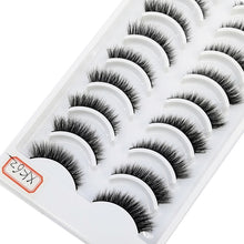 Load image into Gallery viewer, 41 Styles 10 pairs natural long 3D mink false eyelashes fake lashes makeup kit Mink Lashes extension eye lashes short eyelashes
