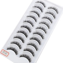 Load image into Gallery viewer, NEW 10 Pairs Natural False Eyelashes Fake Lashes Long Makeup 3d Mink Lashes Extension Eyelash Mink Eyelashes for Beauty 54