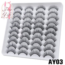 Load image into Gallery viewer, AYRMILLA 5/20Pairs 3D Mink Lashes Natural False Eyelashes Dramatic Thick Fake Eyelash Extension Faux Cils Wholesale Makeup Tools