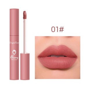 3 Pcs Sweet Liquid Lipstick Set Matte Velvet Lip Glaze Waterproof Long Lasting Non-marking Natural Lip Tint Cosmetic Kit YZL1