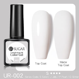 UR SUGAR 7.5ML Dark Blue Matte Top Coat Color UV Nail Gel Polish Semi Permanent Soak Off UV LED Gel Nail Gel Nail Art DIY Design
