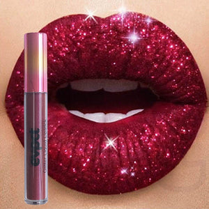 Waterproof Diamond Shimmer Glitter Lip Gloss 18 Colors Matte Glitter Liquid Lipstick Diamond Pearl Colour Lip Gloss Sexy Make Up