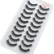 Load image into Gallery viewer, 41 Styles 10 pairs natural long 3D mink false eyelashes fake lashes makeup kit Mink Lashes extension eye lashes short eyelashes
