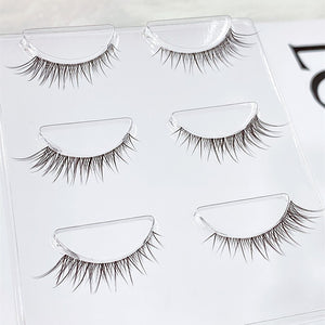 NEW Wholesale Mink Eyelashes 3pair lashes invisible band mink lashes reusable false eyelashes Makeup in Bulk