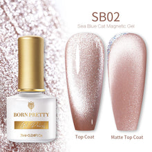 Load image into Gallery viewer, BORN PRETTY 7ml 9D Laser Cat Magnetic Gel Nail Gel Pink Magnetic Gel Soak Off UV LED Nail Varnish UV Gel Need Pink Nude Base