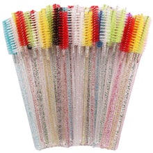 Load image into Gallery viewer, Eyelash Extension Disposable Eyebrow brush Mascara Wand Applicator Spoolers Eye Lashes Cosmetic Brushes Set makeup tools