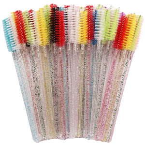 Eyelash Extension Disposable Eyebrow brush Mascara Wand Applicator Spoolers Eye Lashes Cosmetic Brushes Set makeup tools