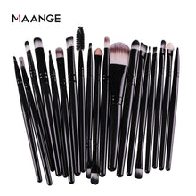 Load image into Gallery viewer, MAANGE 3/20 Pcs Makeup Brush Set Pro Eyeshadow Blending Foundation Powder Eyebrow Brush Double Head Brush Beauty Make Up Kits