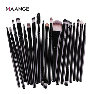 MAANGE 3/20 Pcs Makeup Brush Set Pro Eyeshadow Blending Foundation Powder Eyebrow Brush Double Head Brush Beauty Make Up Kits