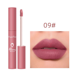 3 Pcs Sweet Liquid Lipstick Set Matte Velvet Lip Glaze Waterproof Long Lasting Non-marking Natural Lip Tint Cosmetic Kit YZL1