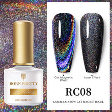 Load image into Gallery viewer, BORN PRETTY 7ml 9D Laser Cat Magnetic Gel Nail Gel Pink Magnetic Gel Soak Off UV LED Nail Varnish UV Gel Need Pink Nude Base