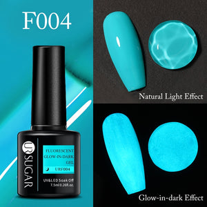 UR SUGAR 7.5ml Thermal Ultra-thin Glitter Gel Soak Off UV Gel Color-chaging Snowflake Temperature Color Change Nail Art Varnish