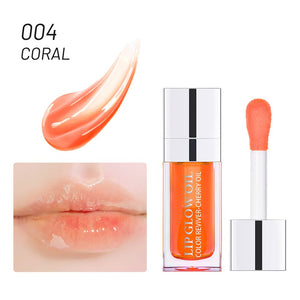 Clear Fashion 6ml Crystal Jelly Moisturizing Lip Oil Plumping Lip Gloss Sexy Plump Lip Glow Oil Tinted Lip Plumper Lips Makeup