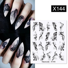 Load image into Gallery viewer, Harunouta 1 Sheet Nail Water Decals Transfer Lavender Spring Flower Leaves Nail Art Stickers Nail Art Manicure DIY