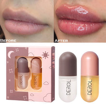 Load image into Gallery viewer, Day Night Instant Volume Lips Plumper Oil Moisturizing Repairing Reduce Lip Fine Line Serum Cosmetic Sexy Lip Gloss Makeup