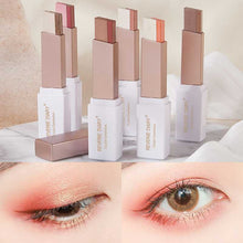 Load image into Gallery viewer, Double Color Glitter Eye shadow Stick Matte Eyeshadow Makeup Waterproof Bicolor Shimmer Cosmetics Beauty Makeup Tool
