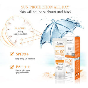 Summer Sunscreen Cream Facial Skin Care Suns Cream Sunblock Spf Max 50 / 90 Oil Free protector solar Face cream