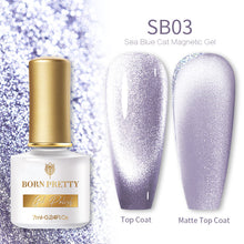 Load image into Gallery viewer, BORN PRETTY 7ml 9D Laser Cat Magnetic Gel Nail Gel Pink Magnetic Gel Soak Off UV LED Nail Varnish UV Gel Need Pink Nude Base