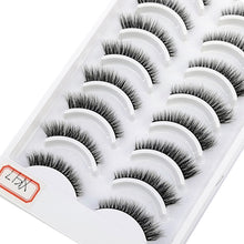 Load image into Gallery viewer, 41 Styles 10 pairs natural long 3D mink false eyelashes fake lashes makeup kit Mink Lashes extension eye lashes short eyelashes