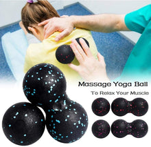 Load image into Gallery viewer, EPP Lacrosse Myofascia Ball Peanut Massage Ball High Density Lightweight Fitness Body Fascia Exercise Relieve Pain Yoga Ball