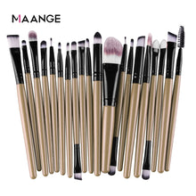 Load image into Gallery viewer, MAANGE 3/20 Pcs Makeup Brush Set Pro Eyeshadow Blending Foundation Powder Eyebrow Brush Double Head Brush Beauty Make Up Kits