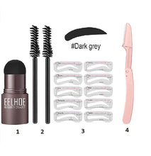 Load image into Gallery viewer, 2023 Professional One Step Eyebrow Stamp Shaping Set Pen Pencil Waterproof Makeup For Women Perfect Brows Stencil And Kit Tattoo