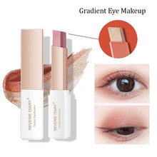 Load image into Gallery viewer, Double Color Glitter Eye shadow Stick Matte Eyeshadow Makeup Waterproof Bicolor Shimmer Cosmetics Beauty Makeup Tool