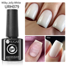 Load image into Gallery viewer, UR SUGAR 7.5ml 7ml Glass Bottle Milky Jelly White Gel Nail Polish White Color UV Led Gel Varnish For Manicure Nail Art Base Top