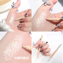 Load image into Gallery viewer, Diamond Glitter Eyeshadow Liner Pencil Eye Makeup Highlighter Waterproof Matte Pink Silkworm Champagne Gold Eyeliner Pen