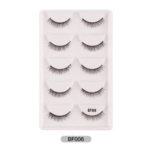 Load image into Gallery viewer, Eye makeup accessories 5 pairs set Cos cross false eyelashes Lash Extension 3D bunch Japanese Fairy Little Devil Cosplay 5 Pairs